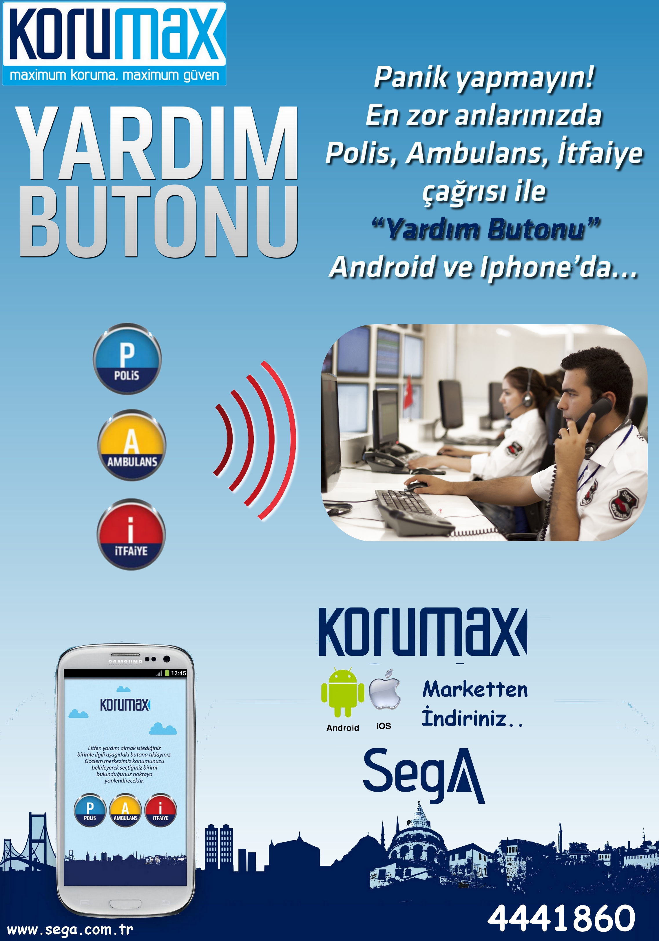 Korumax Yardım Butonu